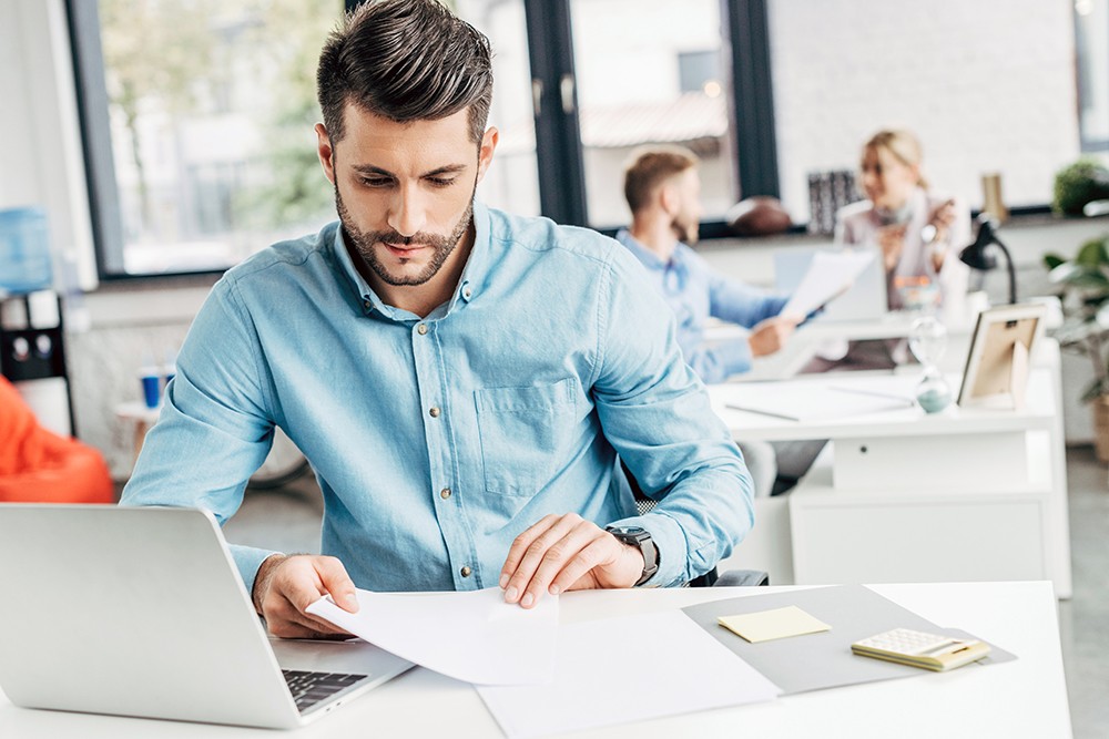 male accounts receivable employee